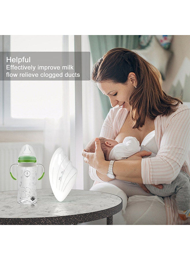 Generic - Warming Lactation Massager Soft Silicone Electric Breast Massager for Breastfeeding 6 Vibration Modes + 3 Levels Warming Modes for Clogged Ducts Improved Postpartum Milk Flow - Image 1