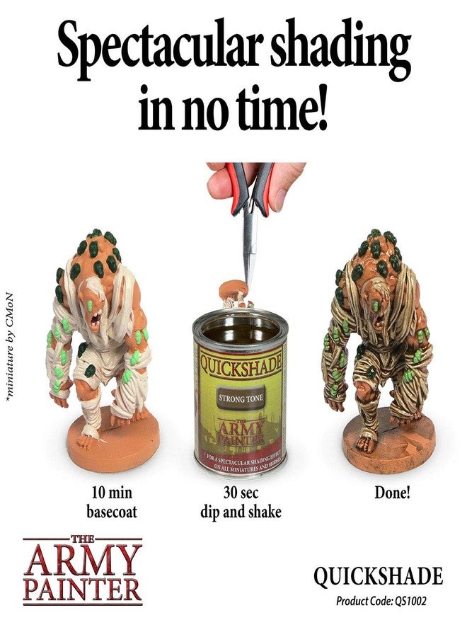 The Army Painter Quickshade Miniature Varnish for Miniature Painting, Strong Tone Model Paint Quickshade Varnish, Pot/Can, (250 ml), Approximately 8.45 oz - Image 2