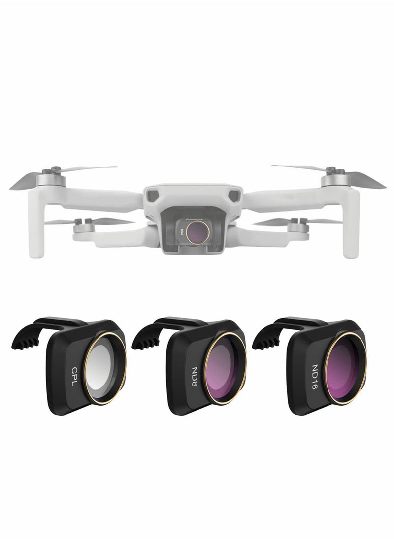 Excefore - Lens ND Filters Set(CPL ND8 ND16) Multi Coated Filters Combo Camera Lens Compatible with DJI Mavic Mini 2/Mini/Mini SE Drone-3 PCS) - Image 1