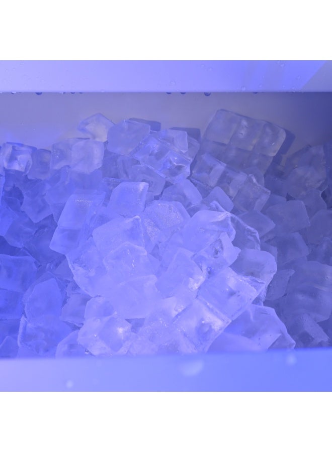 Cool Baby Commercial Ice Maker Machine, 75KGS/24H Stainless Steel under Counter Ice Machine with 20KGS Ice Storage Capacity, for/Restaurant/Bar/Coffee Shop - Image 2