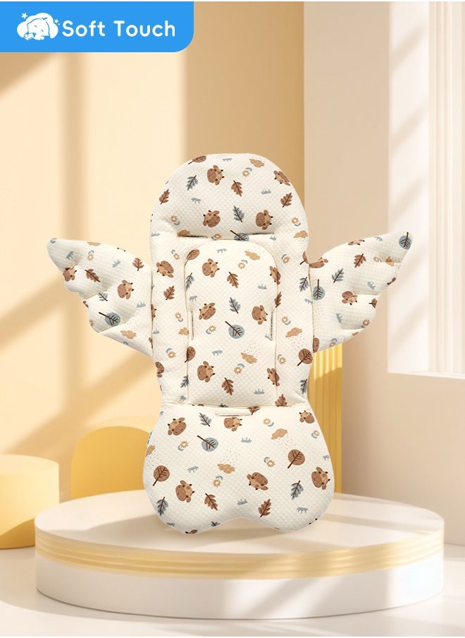 Soft Touch Baby Stroller Cushion 36x74cm Cotton Cover Toddler Seat Pad Liner with Multiple Stroller Models Infant Car Carriage Cushion Newborn Stroller Pad  - Image 1