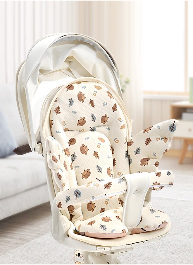 Soft Touch Baby Stroller Cushion 36x74cm Cotton Cover Toddler Seat Pad Liner with Multiple Stroller Models Infant Car Carriage Cushion Newborn Stroller Pad  - Image 4