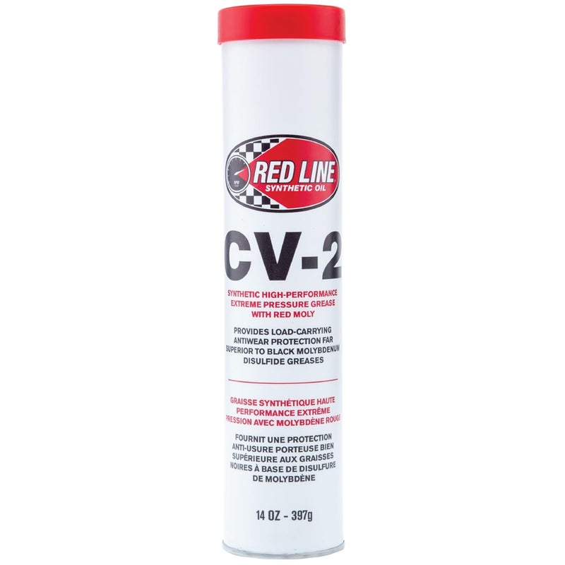 Red Line Efficiency boosted construction 80402 High Performance CV-2 Synthetic Grease Cartridge with Red Moly - 14 Ounce Tube Cost saving design picks - Image 1