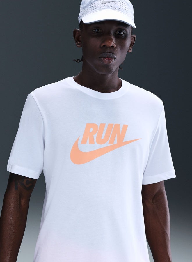 Nike Men’S Nike Dri-Fit Tee Run Swoosh - Image 1