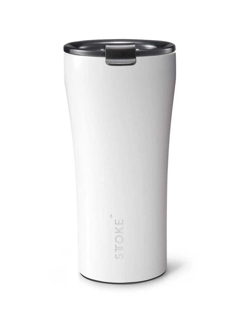 STTOKE Ceramic Insulated Leakproof Tumbler Bottle - 460ml (Angel White) - Image 1