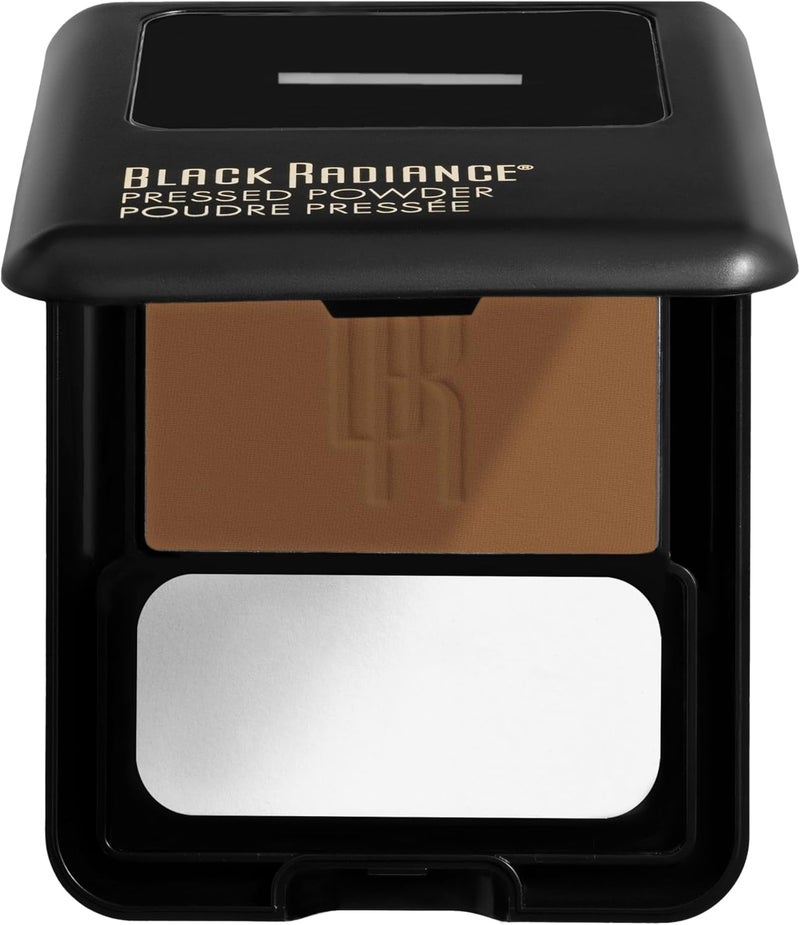 Black Radiance Pressed Powder in Honey Amber - Oil-Free Formula for a Natural Matte Finish - Image 2