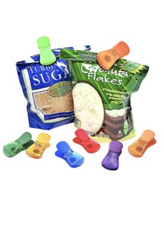 sokany 6PCS Magnetic Multipurpose Bag Clips, Classic Wide Bag Clips Food Sealing Clip ​plastic Heavy Seal Grip (Multicolour)  - Image 2