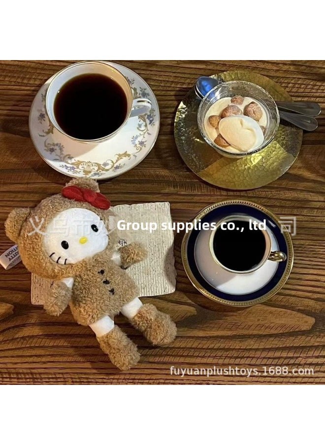 Generic - Sanrio Hello Kitty Pendant KT Hello Kitty Girl Bag Keychain Clothing Accessories-Specifications:Lake Blue Skirt Kt-Color:Pendant + Love Buckle - Image 1
