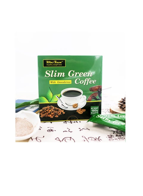Light green slimming Ganoderma lucidum coffee, a cup before meals to achieve weight loss, a box of 18 sticks 4.4 97