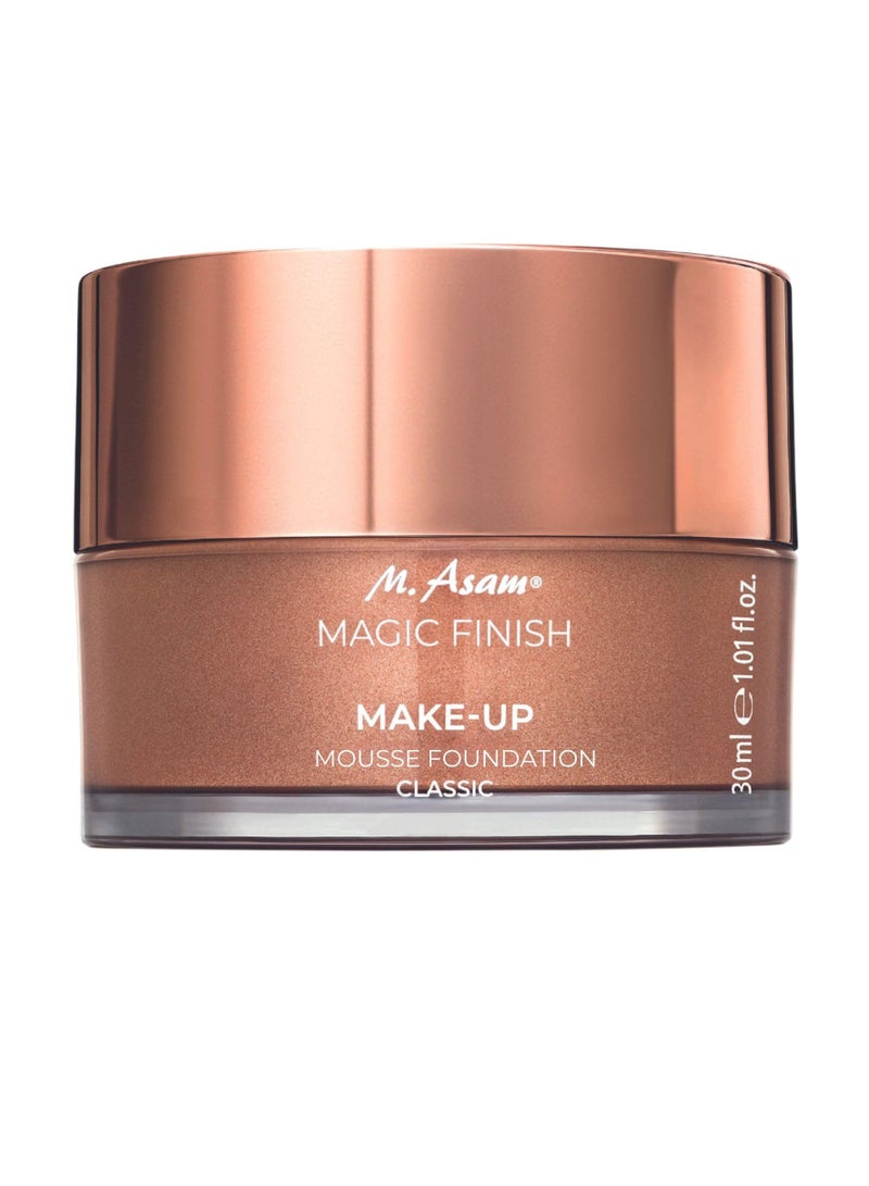 M.Asam M. Asam Magic Finish Make-Up Mousse (1.01 Fl Oz) â€“ 4in1 Primer, Foundation, Concealer & Powder With Buildable Coverage, Hides Redness And Dark Spots, Vegan, For Light To Medium Skin Tones - Image 1