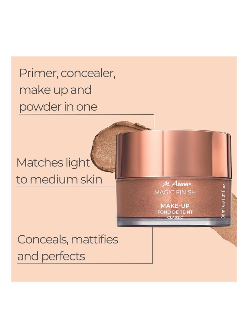 M.Asam M. Asam Magic Finish Make-Up Mousse (1.01 Fl Oz) â€“ 4in1 Primer, Foundation, Concealer & Powder With Buildable Coverage, Hides Redness And Dark Spots, Vegan, For Light To Medium Skin Tones - Image 3