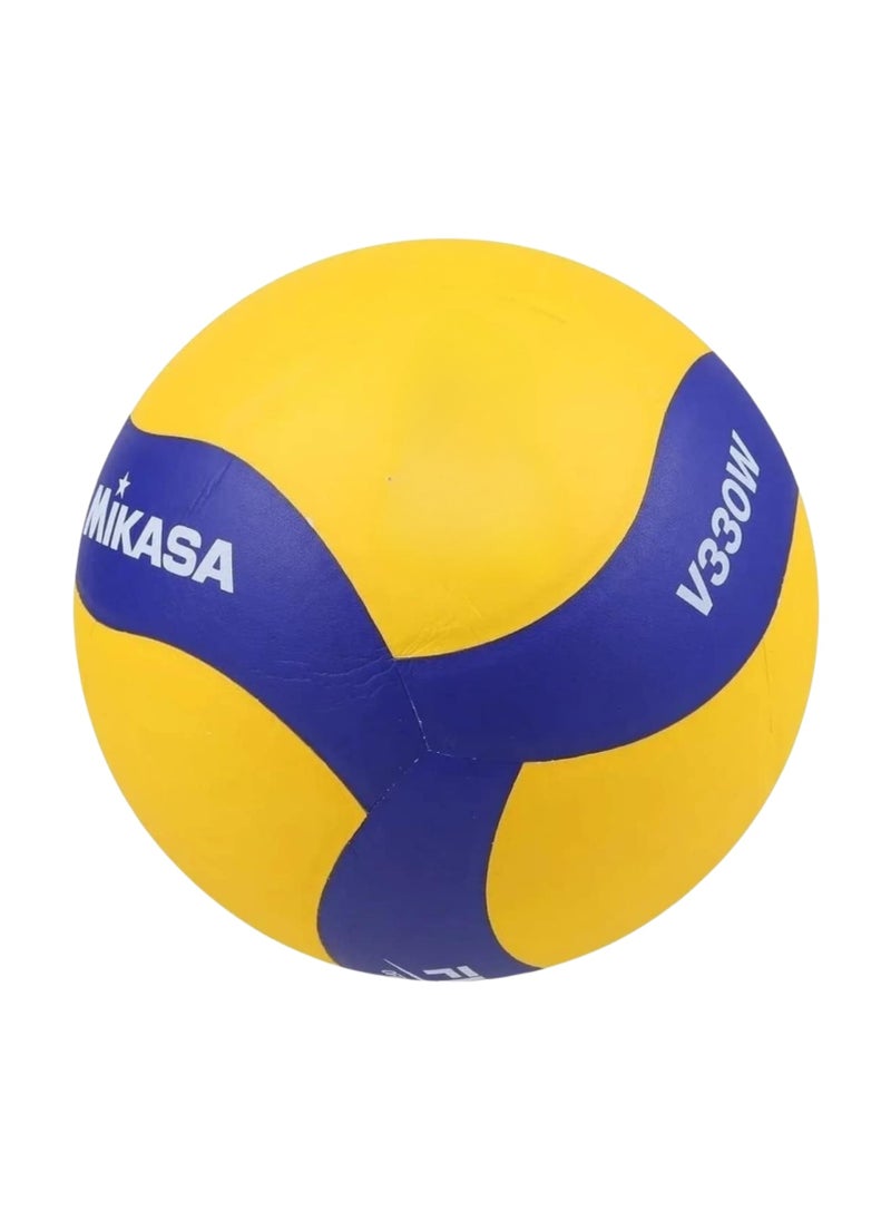 Mikasa Size 5 Volleyball |  High Grip, Microfiber Synthetic Leather | 18-Panel Design, Aerodynamic Construction for Enhanced Visibility  - Image 1