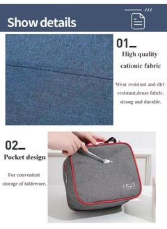 GOLDEN MILLION Lunch Bag Picnic Bag Large Insulated Cooler Bag Meal Container Lunch Bag  - Image 4