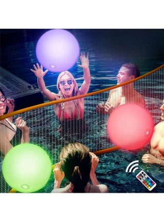 Pool Toys - Light Up Beach Balls for Kids 16 Light Modes, Pool Beach Games Balls for Outdoor or Indoor Activities, Glow in The Dark Pool Beach Decorations for Kids and Adults - view 4