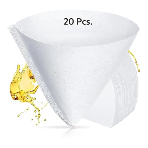 Oddy Hot Cooking Oil Filter Cones, 50 litres Filteration Capacity of Each Cone, Cooking Oil Strainer Pack of 20 Filter Cones for Kitchen, Cafes, Dhaba & Resturants - Image 1