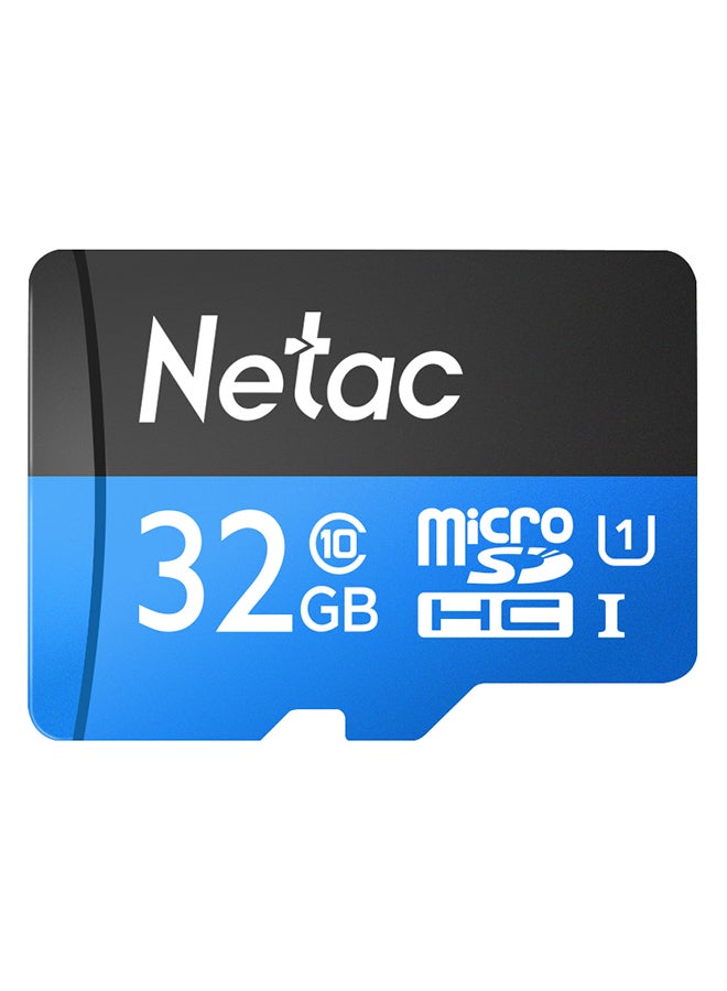 Netac P500 MicroSDHC Memory Card Blue/Black - Image 1