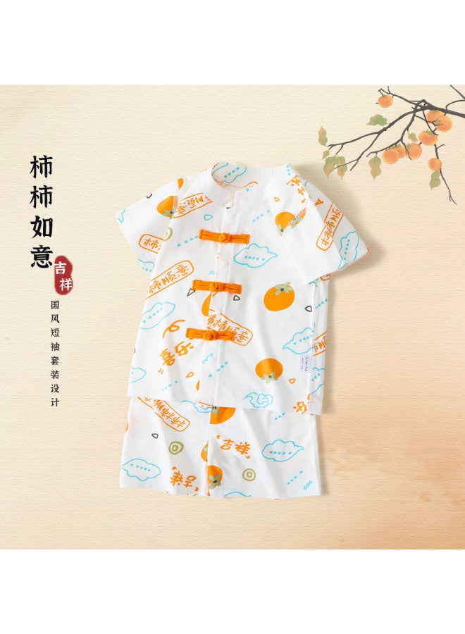Bornbay new 2025 Summer Collection - Unisex Baby Cotton Chinese-style Homewear - Image 4