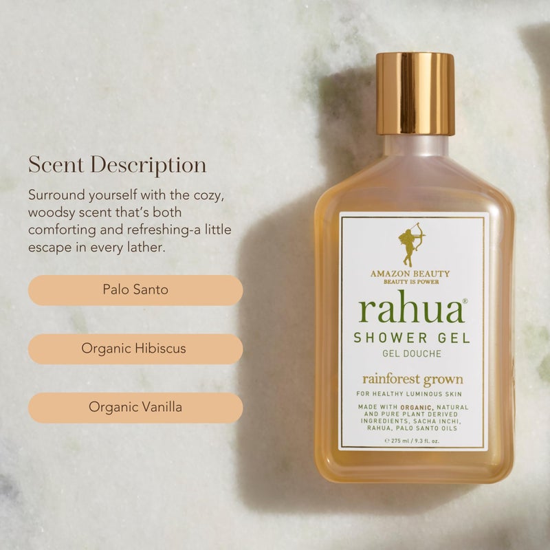 Rahua جل استحمام رحوة 9.3 أونصة سائلة، صابون غسول الجسم النباتي المصنوع من مكونات مدعومة بالنباتات، فانيليا، بالو سانتو، لافندر، يوكاليبتوس، بوليفينول، لتحقيق توازن رطوبة البشرة، لجميع أنواع البشرة، نباتي - Image 4