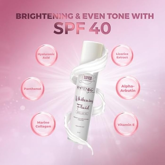 SOFICO COSMETICS Whitening Glow Face and Body with SPF 40 Fluid 50 g - Image 3