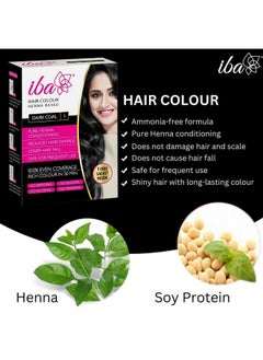 Hair Colour For Women - Dark Coal, 70G | 100% Pure Henna Based Powder Sachet | Natural Hair Colour & Long Lasting With Conditioning Formula | Reduced Hair Fall & Hair Damage | Shine & Nourish Hair | Free From Ammonia And Other Harmful Chemicals | Herbal Hair Powder For Hair Colour | Black Henna - pzsku/ZD26FBAB8FFD080134688Z/45/_/1735566991/7e6c04e6-715f-4d8f-ad49-43be441526b3