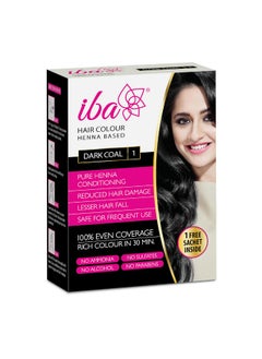 Hair Colour For Women - Dark Coal, 70G | 100% Pure Henna Based Powder Sachet | Natural Hair Colour & Long Lasting With Conditioning Formula | Reduced Hair Fall & Hair Damage | Shine & Nourish Hair | Free From Ammonia And Other Harmful Chemicals | Herbal Hair Powder For Hair Colour | Black Henna - pzsku/ZD26FBAB8FFD080134688Z/45/_/1735566995/3f2b3567-bc68-41d6-b902-bf3319939241