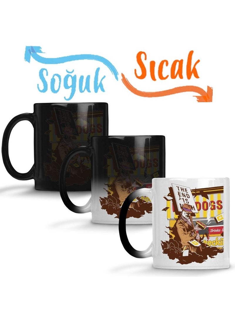 Baskı Dükkanı - Print Shop Hot Dogs Magic Mug Porcelain - Image 1