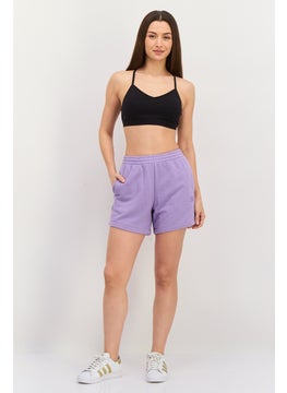 adidas Originals Women Sportswear Fit Outdoor Shorts, Lavender  - Image 4