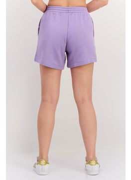 adidas Originals Women Sportswear Fit Outdoor Shorts, Lavender  - Image 3