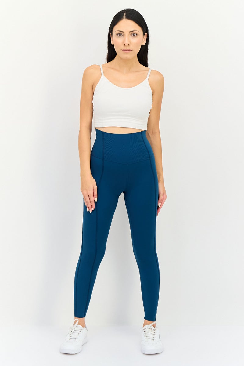 Nike Women Tight Fit Yoga Leggings, Teal Green - Image 3