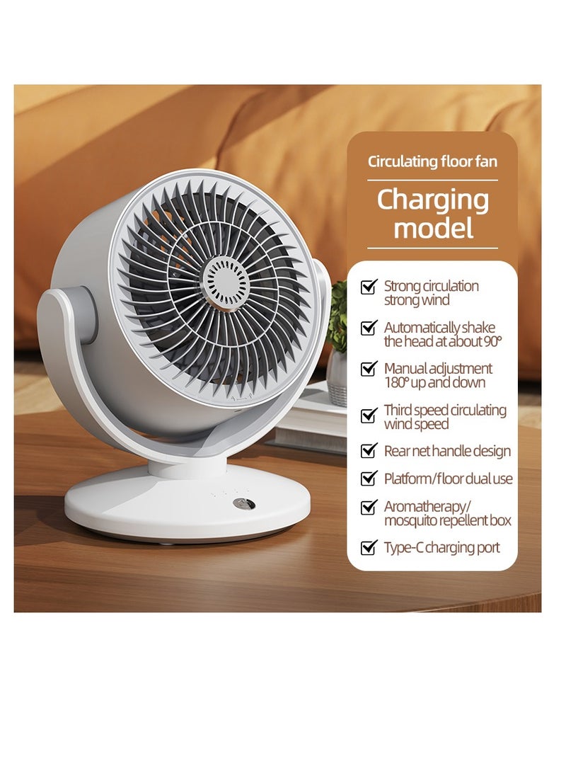 Desk Fan, Table Fan with Remote | Quiet, Strong Airflow, Portable Air Circulator, 3-Speed Adjustable | 90°+180° Oscillating, Personal Cooling Fan for Home Office Bedroom | Summer Essentials（KS2023）  - Image 3