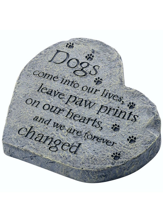 Dog Speak Pet Memorial Stone - Dogs Come Into Our Lives and Leave Paw Prints on Our Hearts - Paw Prints Bereavement Memorial Gift for Pet Loss & Remembrance - Image 4