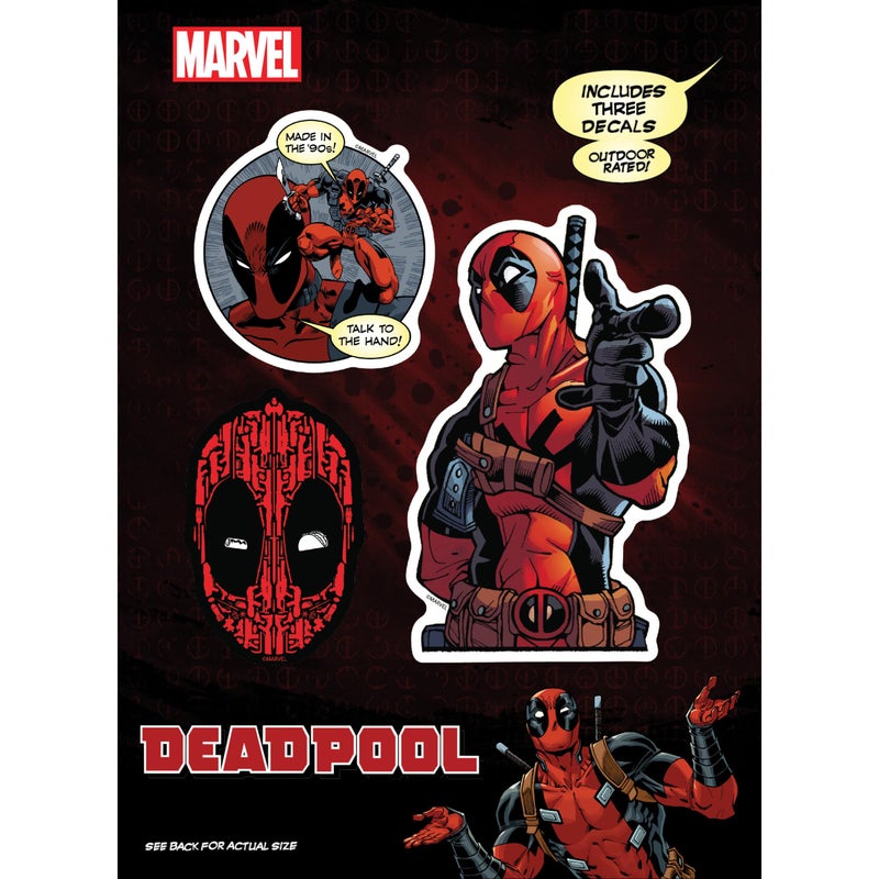 WALL PALZ Marvel Deadpool Vinyl Decals Set of 3 Deadpool Vinyl Car Stickers for Window Truck Bumper Laptop Tumbler Cup Cell Phone Marvel Licensed 90s - Image 3