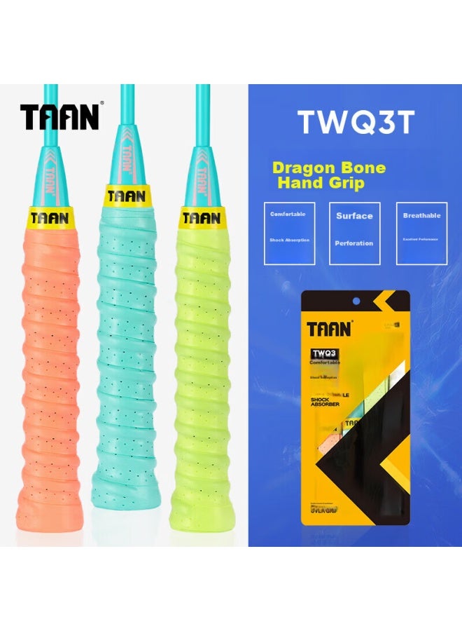 Taan Badminton Grip Tape With Perforated Handle, Three-pack Twq3t - Image 1