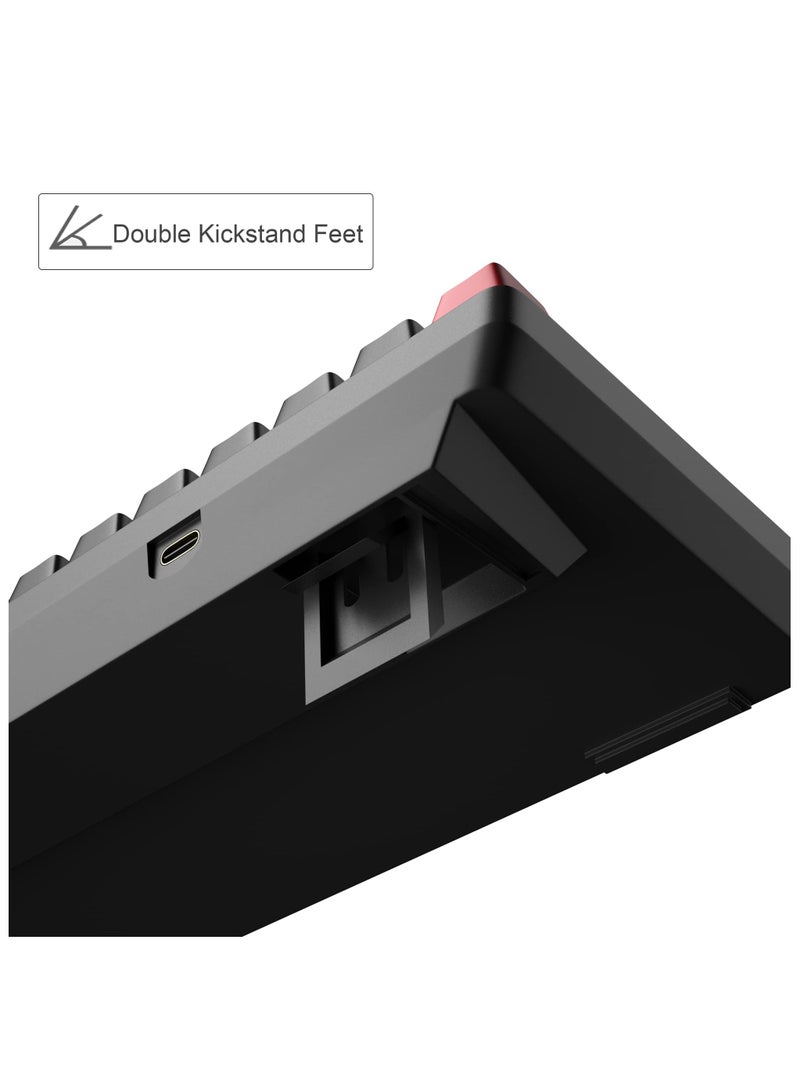 erorex Portable 60% Mechanical Gaming Keyboard (Black/Red Switch) - Image 4