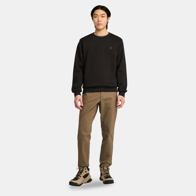 Timberland Men's Oyster River Logo Brushback Sweatshirt