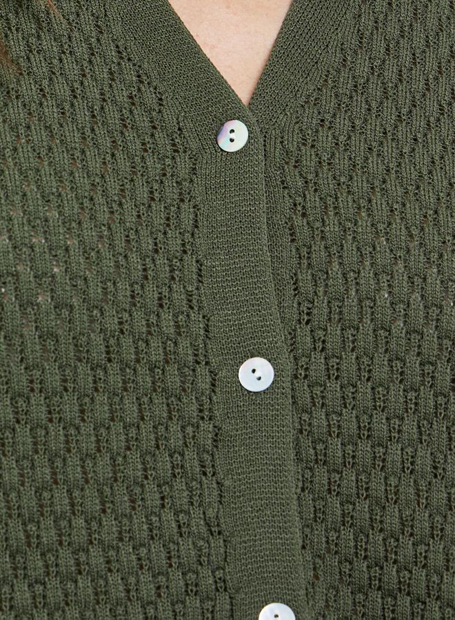 ستايلي بلوزة محبوكة بدون أكمام - Image 3