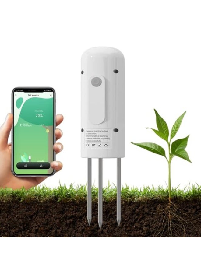 Generic Soil Moisture Meter, Soil Humidity Tester for Plants, Soil Hygrometer Sensor, Outdoor Waterproof Function, Compatible for TUYA Smart APP, for Gardening, Lawn, Farming, Indoor & Outdoor Plants Use  - Image 1