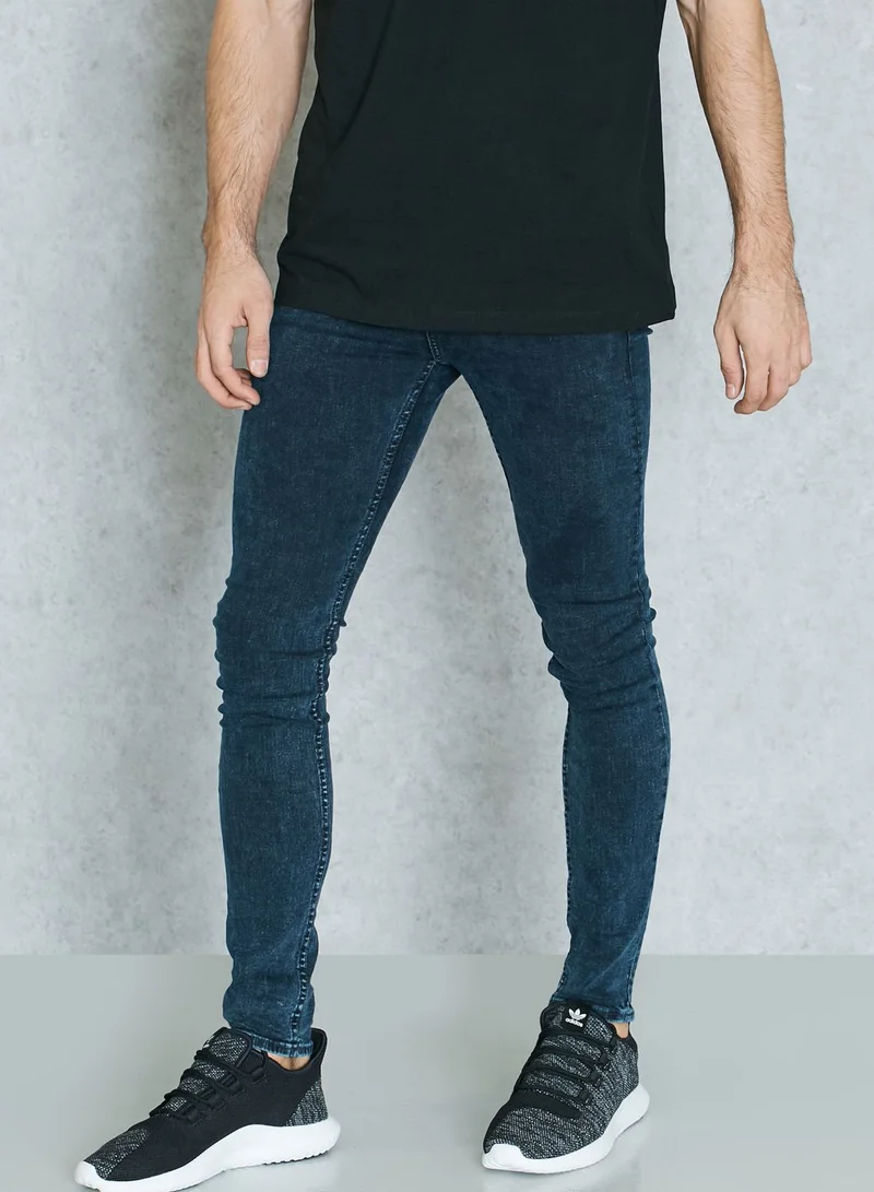 NEW LOOK Skinny Fit Acid Wash Jeans
