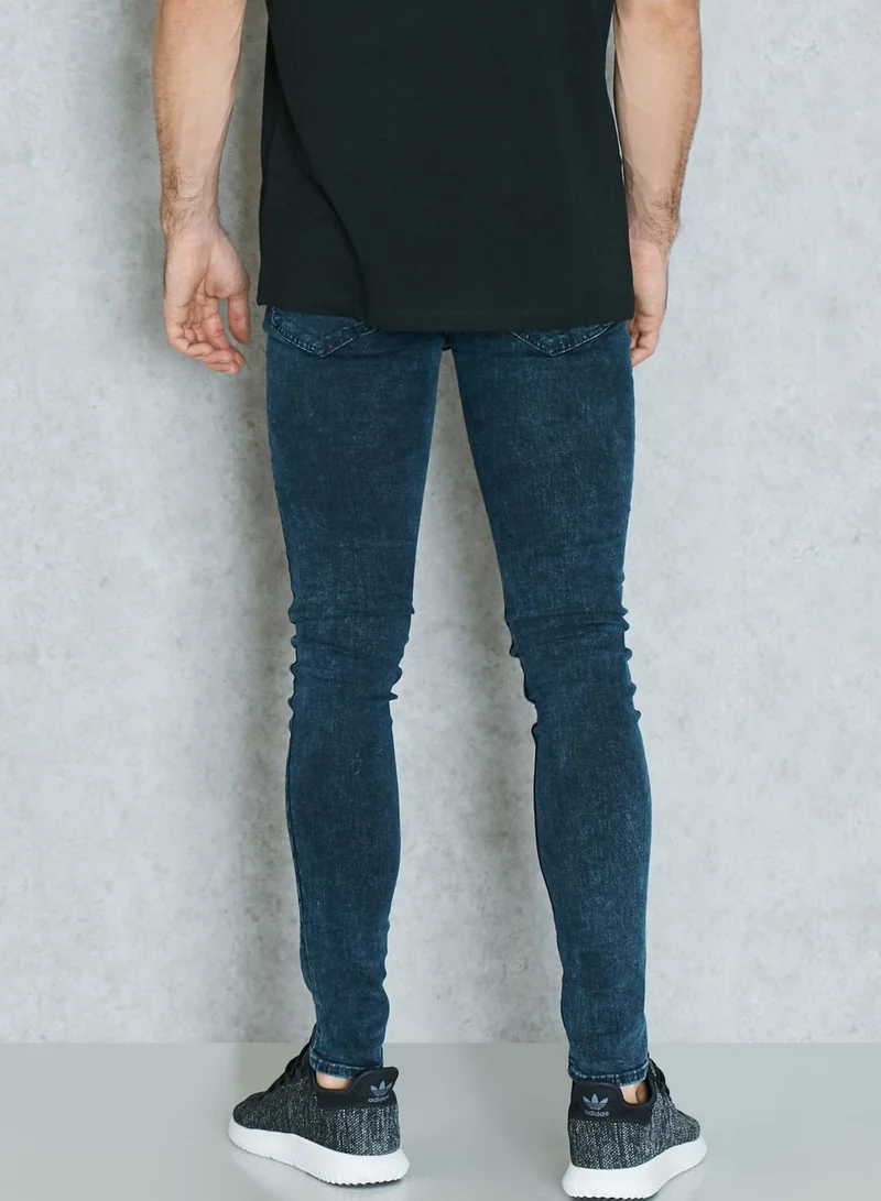 NEW LOOK Skinny Fit Acid Wash Jeans