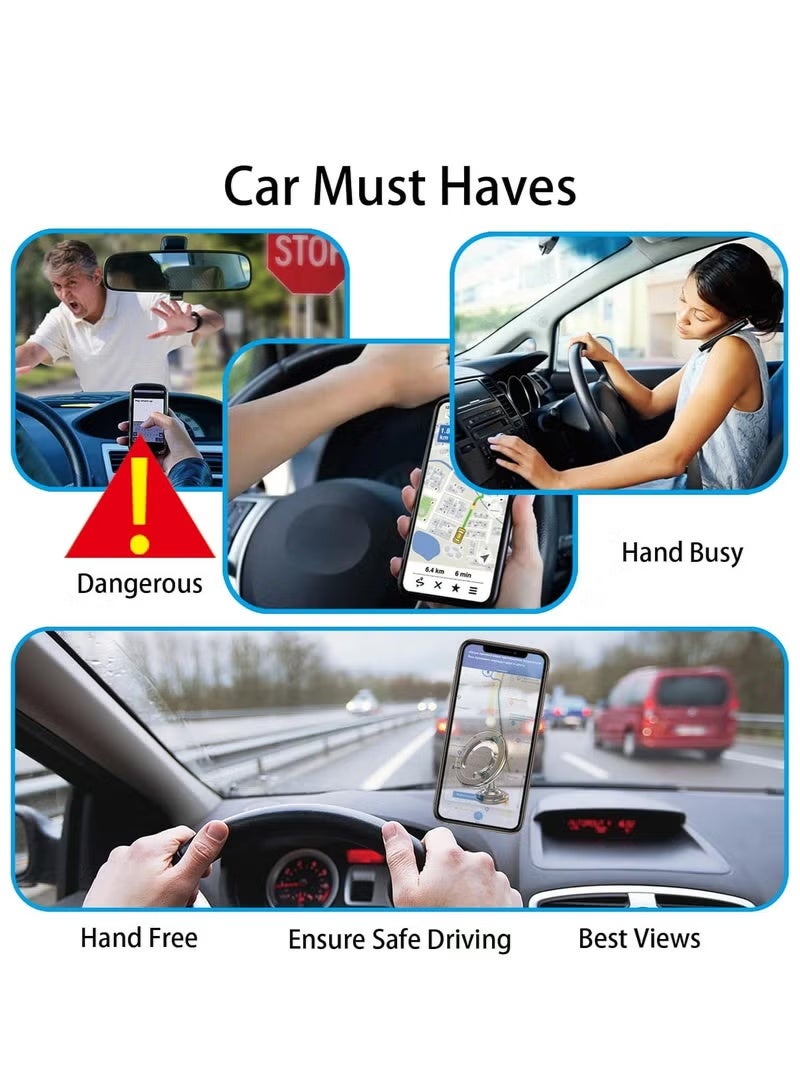 Magsafe Car Holder, Car Phone Magnet Air Vent Magnetic Car Mobile Holder Rotatable Car Mount Fit - Image 3