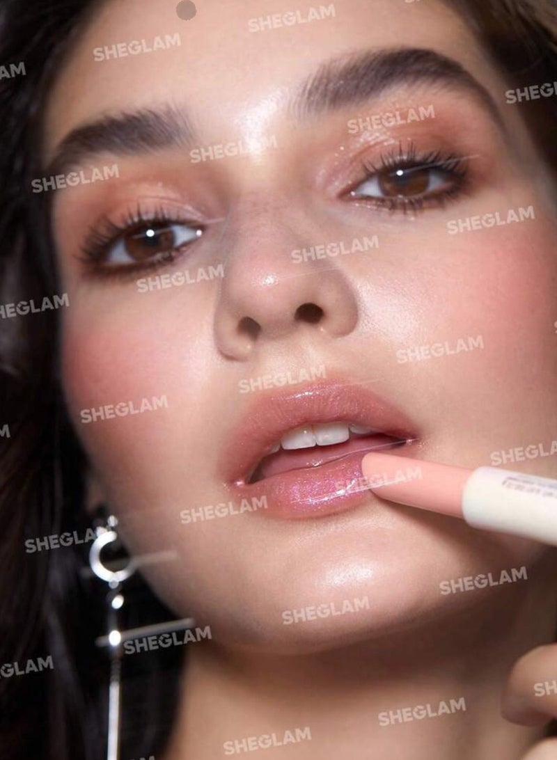 SHEGLAM Pout-Perfect Shimmer Lip Plumper-Sugar Crystal Sugar Crystal - Image 3