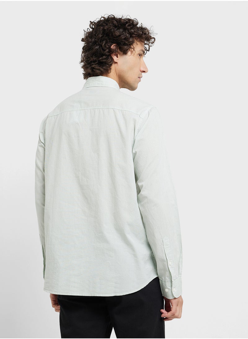 JJ Rebel Jrebrow Stripe Regular Fit Shirt  - Image 2