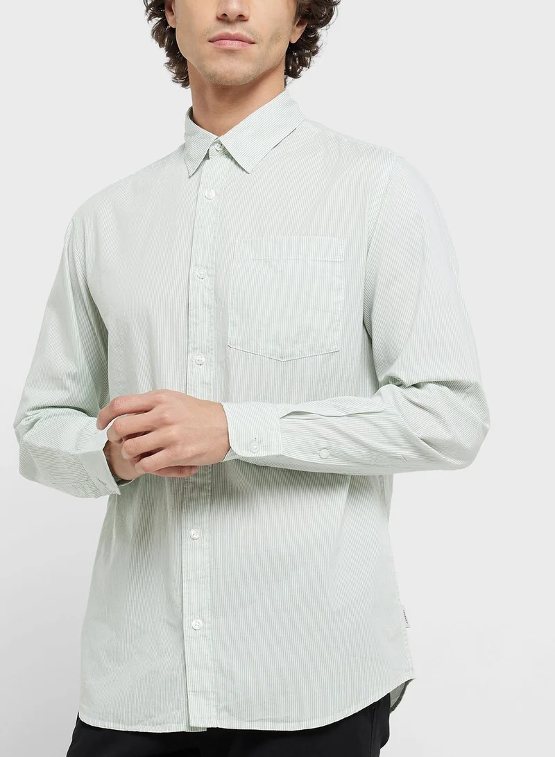 JJ Rebel stripe regular fit shirt