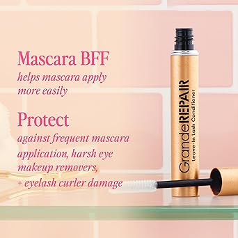 Grande Cosmetics Grande Cosmetics REPAIR LeaveIn Lash Conditioner and Pre Mascara Primer Safe for Lash Extensions Nourishing Eyelash Mask - Image 4