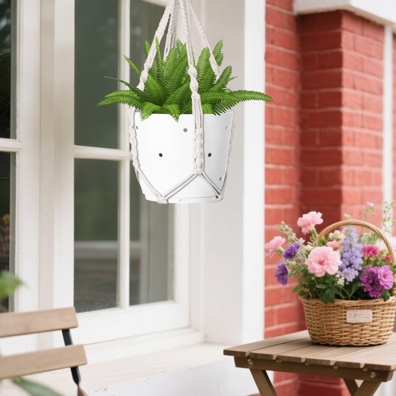 garini 2 Pack 20 Inches Macrame Plant Hanger Rope to Hang Flower Pot Plant Hanger for Indoor Outdoor Decoration, 4 Legs(POTS NOT Included) - Image 5