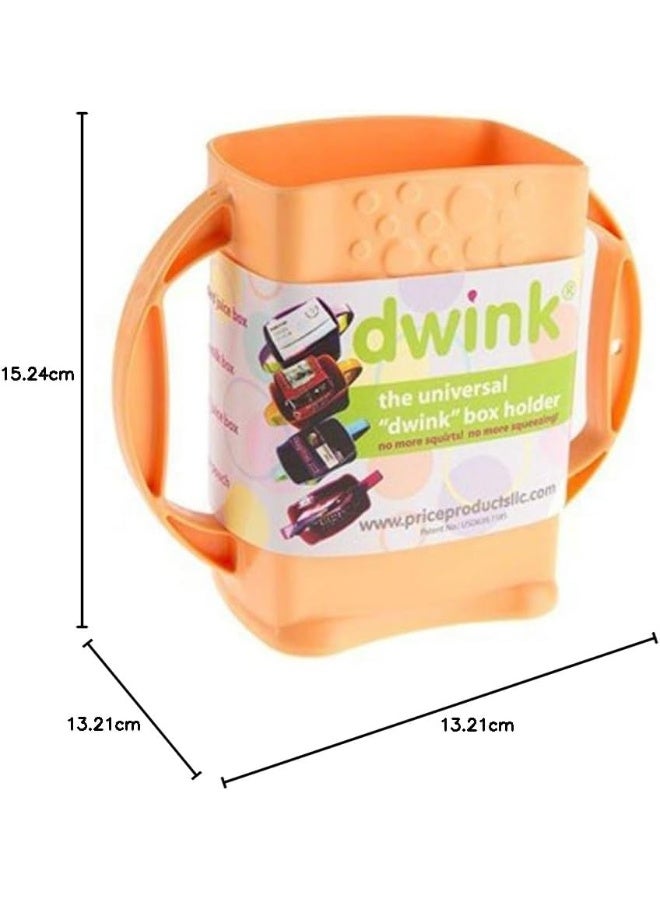 Dwink Universal Juice Pouch Milk Box Holder (Peach)