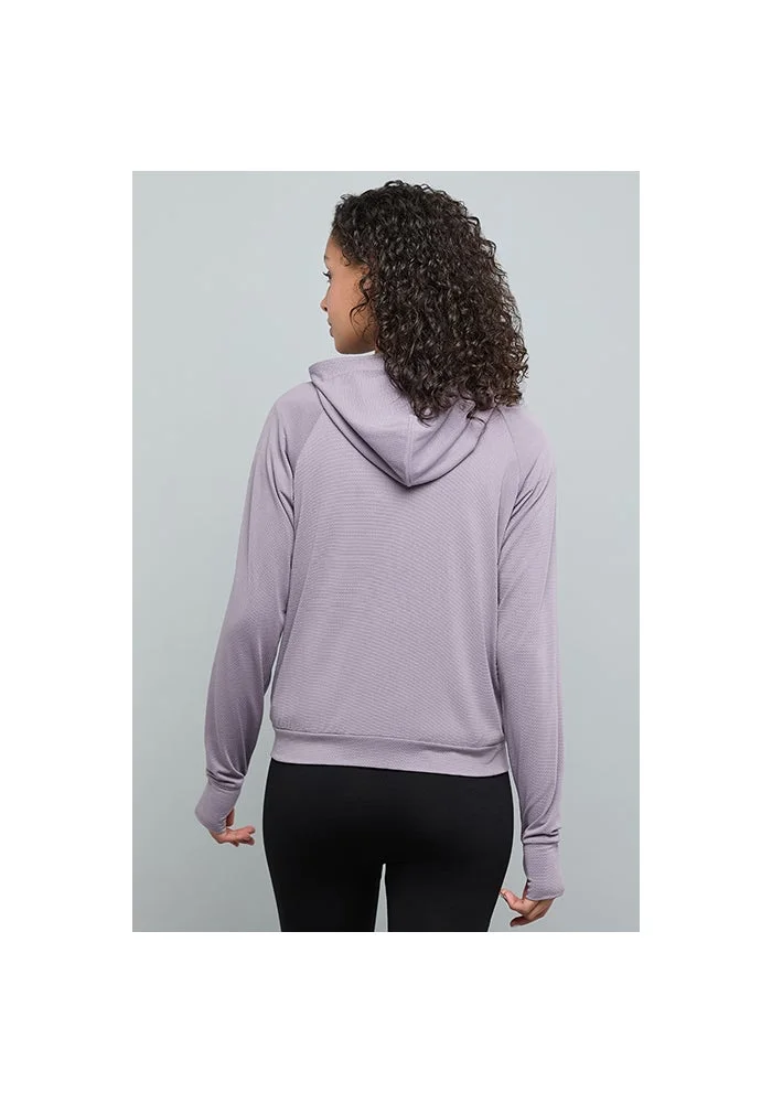 R&b  Solid Active Hooded Jacket with Zipper Closure for Women | Best Price UAE