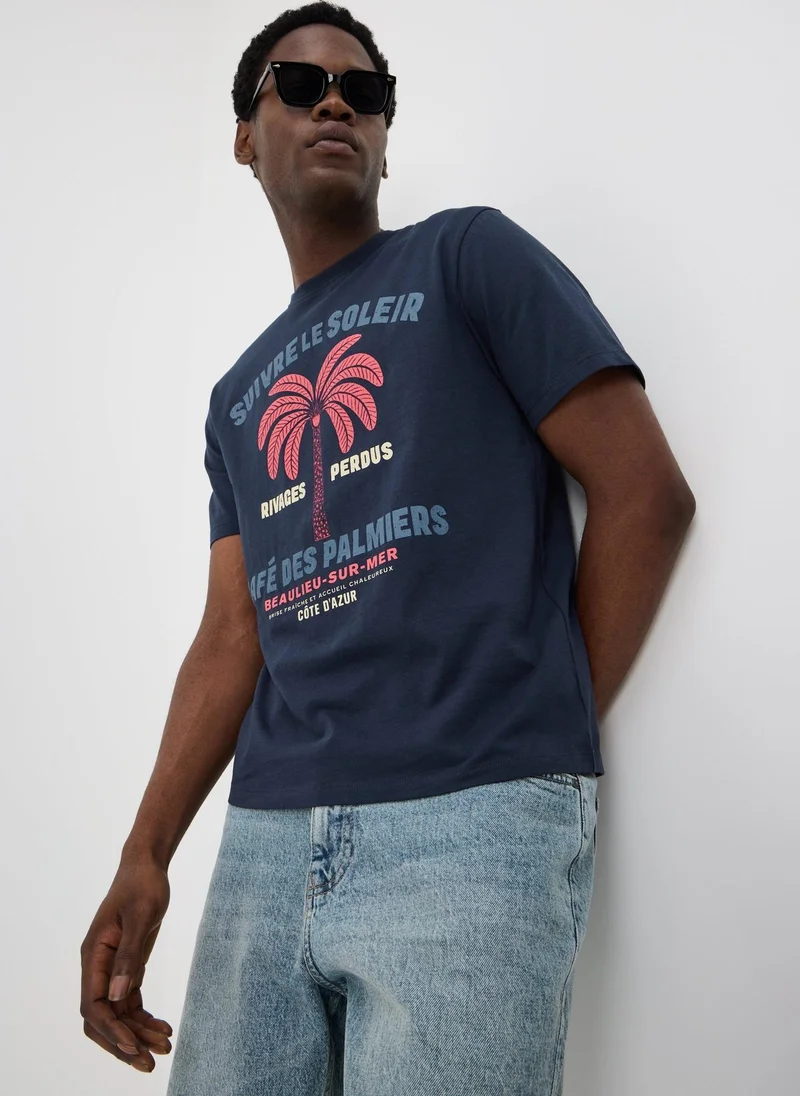 ماتلان Navy Palm T-Shirt