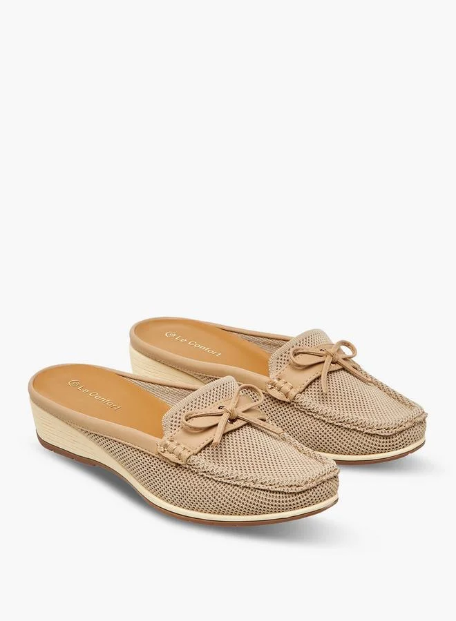 لو كونفورت نساء كعب إسفين مولز