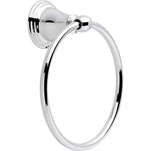 Delta Windemere (1-Pack) Hand Towel Holder Polished Chrome Towel Racks for Bathroom Wall Round Towel Ring Holder for Bath Towel Hanger for Kitchen, Bathroom Accessories 70046 - Image 5